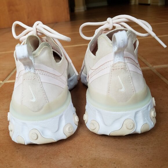 Women's Size 9 Nike React Element 55 Pale Pink Shoes - Picture 4 of 10